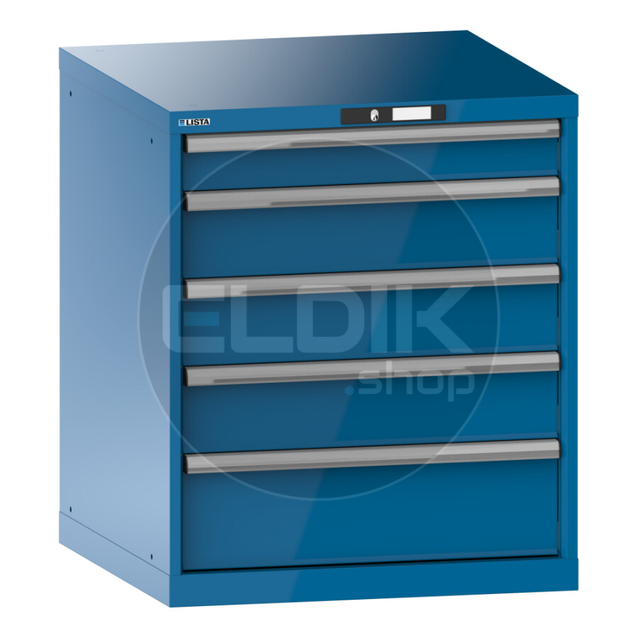 Lista 14.504.010 Werkplaatskast |B717 x D725 x H850 | 5 laden | Blauw