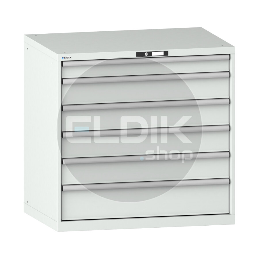 Lista 14.515.020 Werkplaatskast |B1023 x D725 x H1000 | 6 laden | Lichtgrijs