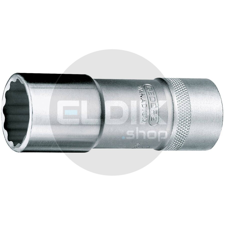 Gedore D 19 L 32 Lange Dopsleutel 1/2 - 12 kant - 32 mm - 6191320