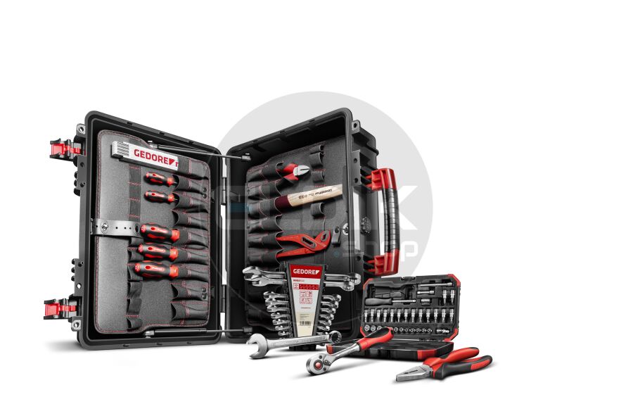 Gedore Red R21652057 56 Delige Gereedschapset - AZUBI L - Though Case - 3301638