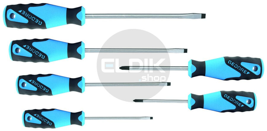 Gedore 2150 2160 PH-06 6 Delige Schroevendraaierset Sleuf - PH - 1482319