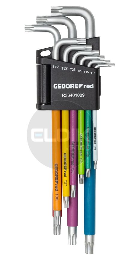 Gedore Red R36401009 9 Delige Haakse Torxsleutelset - T10 - T50 - 3301333
