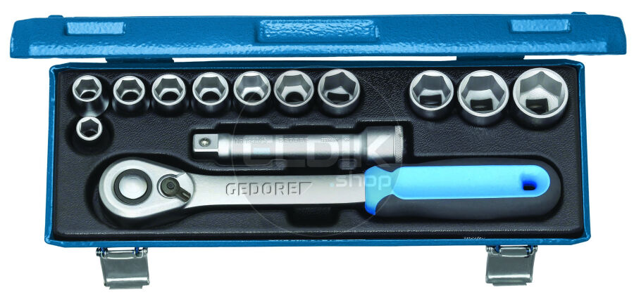 Gedore 19 KMU-20 13 Delige Dopsleutelset 1/2" - 2545810
