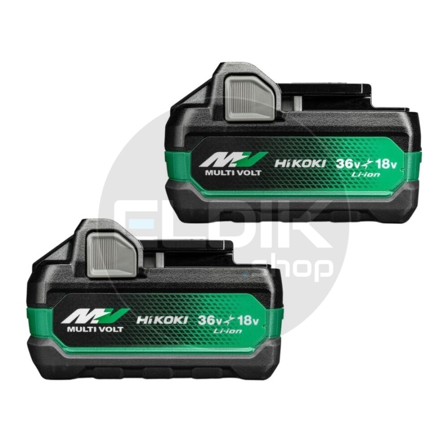 Hikoki BSL36A18 Multi-Volt accu x 2 - 36V 2.5Ah/18V 5.0Ah Li-ion - 373788