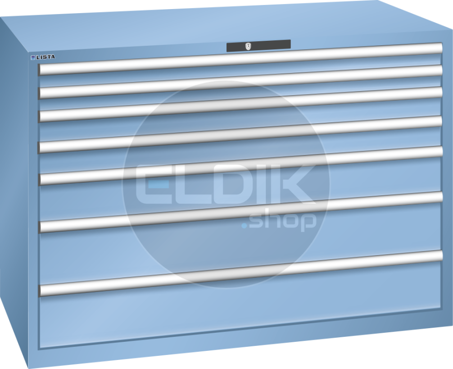 Lista 78.858.010 Werkplaatskast |B1431 x D725 x H1000 | 7 laden | Blauw