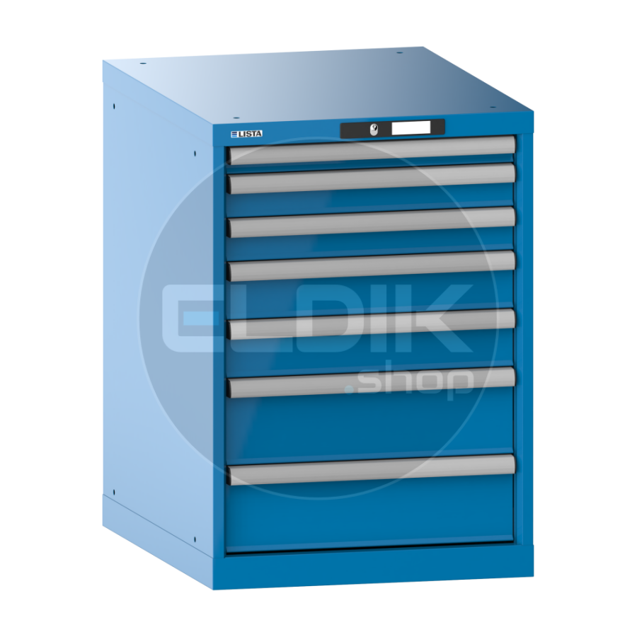 Lista 14.354.010 Werkplaatskast |B564 x D725 x H800 | 7 laden | Blauw