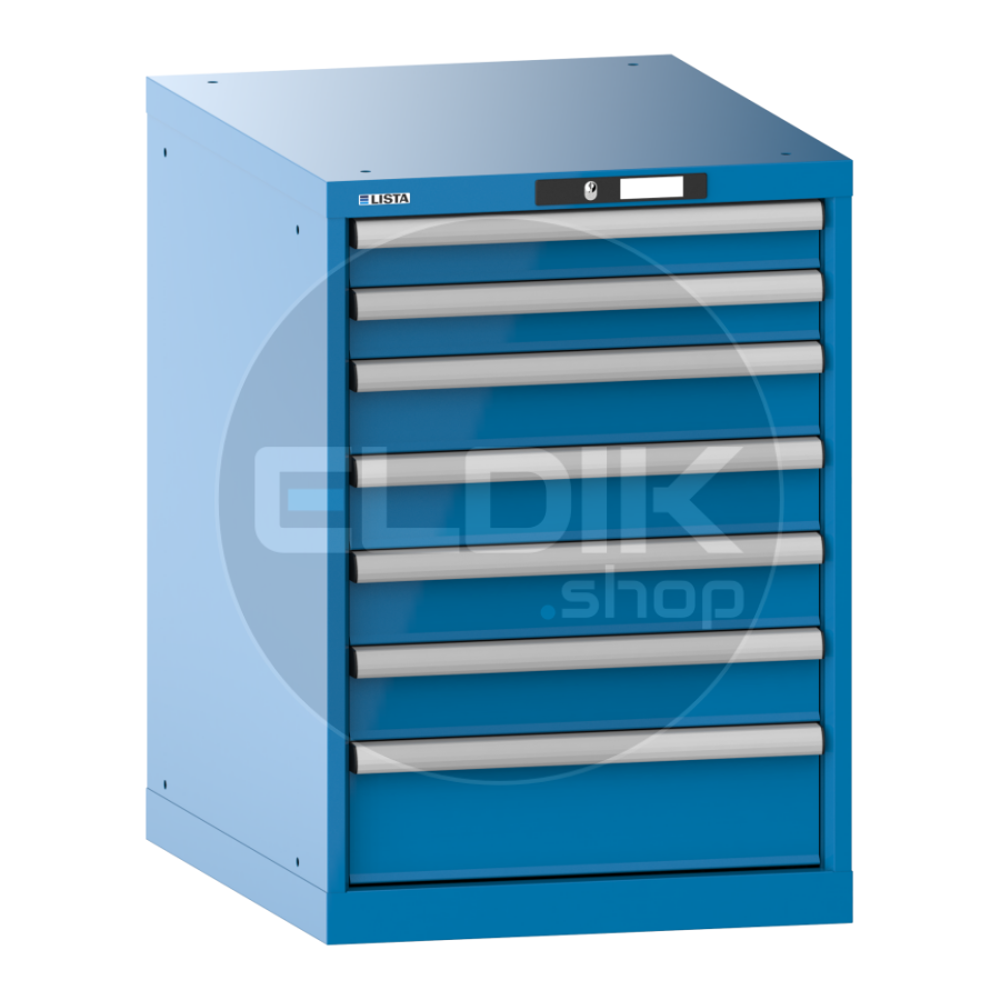 Lista 14.367.010 Werkplaatskast |B564 x D725 x H800 | 7 laden | Blauw