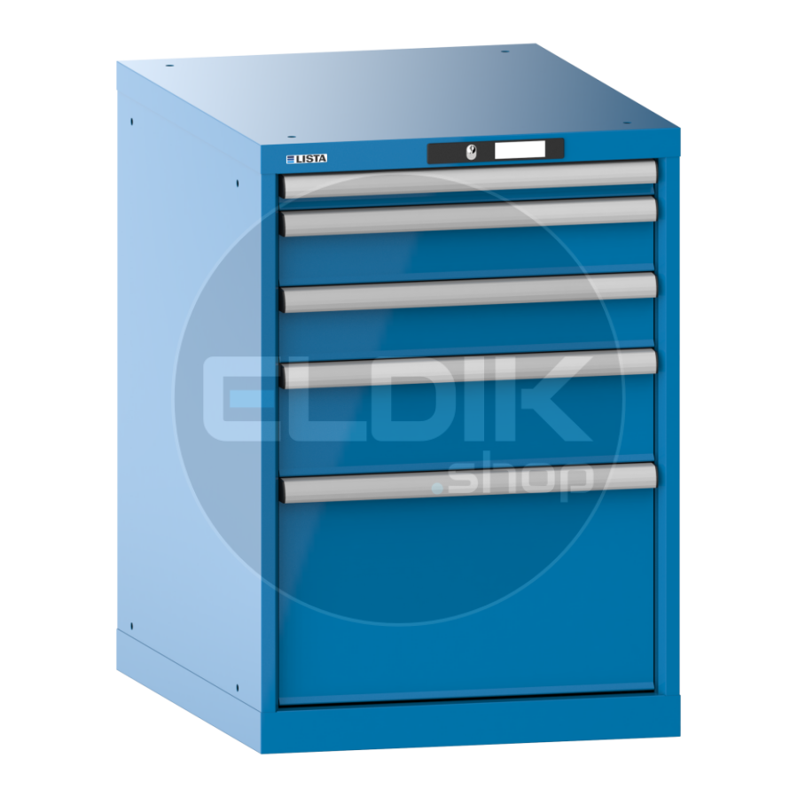 Lista 14.368.010 Werkplaatskast |B564 x D725 x H800 | 5 laden | Blauw