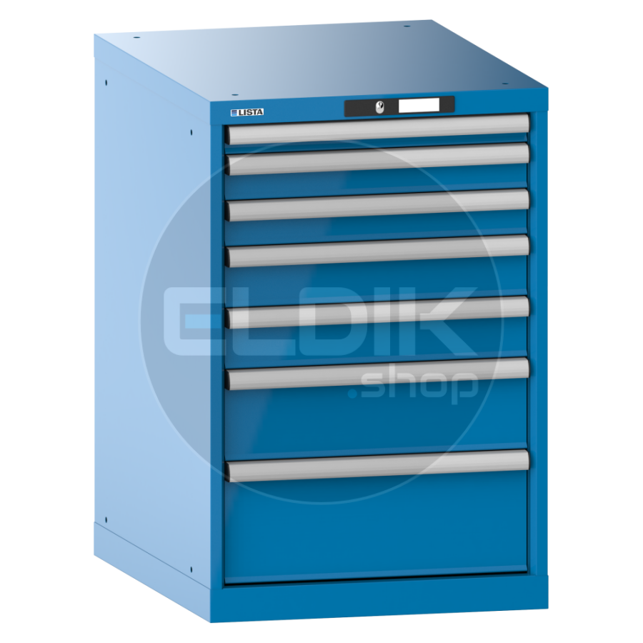 Lista 14.404.010 Werkplaatskast |B564 x D725 x H850 | 7 laden | Blauw