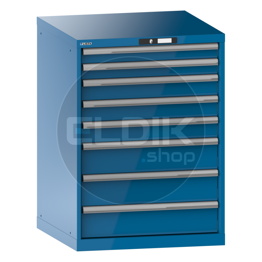 Lista 14.412.010 Werkplaatskast |B717 x D725 x H1000 | 8 laden | Blauw