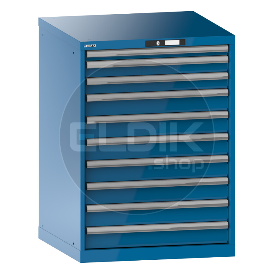 Lista 14.413.010 Werkplaatskast |B717 x D725 x H1000 | 10 laden | Blauw