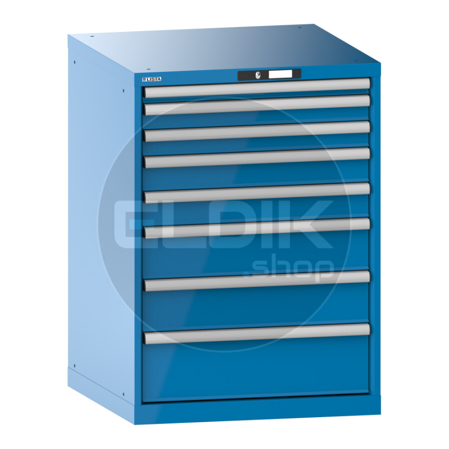 Lista 14.414.010 Werkplaatskast |B717 x D725 x H1000 | 8 laden | Blauw