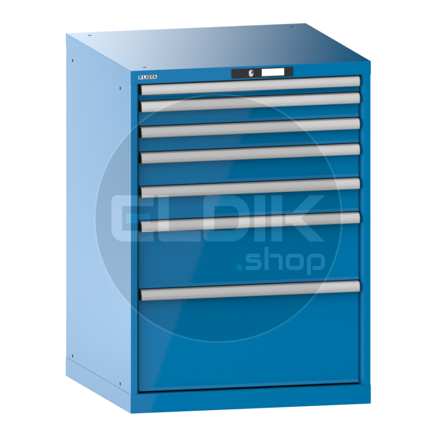 Lista 14.416.010 Werkplaatskast |B717 x D725 x H1000 | 7 laden | Blauw