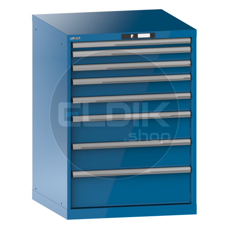 Lista 14.508.010 Werkplaatskast |B717 x D725 x H1000 | 8 laden | Blauw
