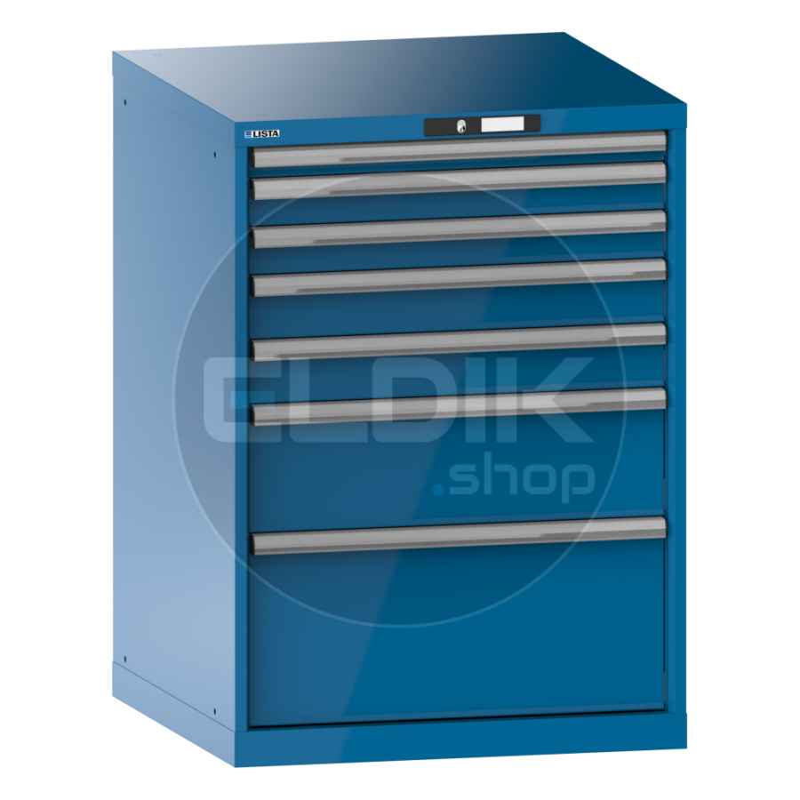 Lista 18.205.010 Werkplaatskast |B717 x D725 x H1000 | 7 laden | Blauw