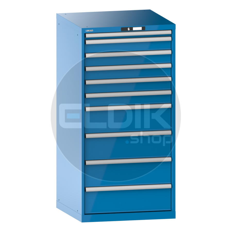 Lista 78.313.010 Werkplaatskast |B717 x D725 x H1450 | 10 laden | Blauw