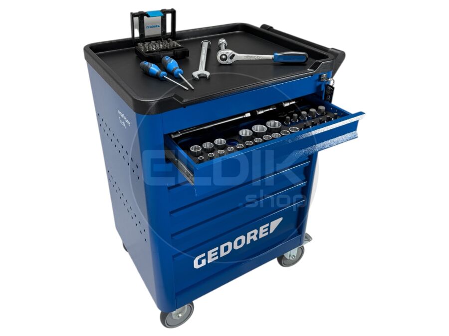 Gedore WSL M-TS-172 172 Delige Gevude Gereedschapwagen - 3100197