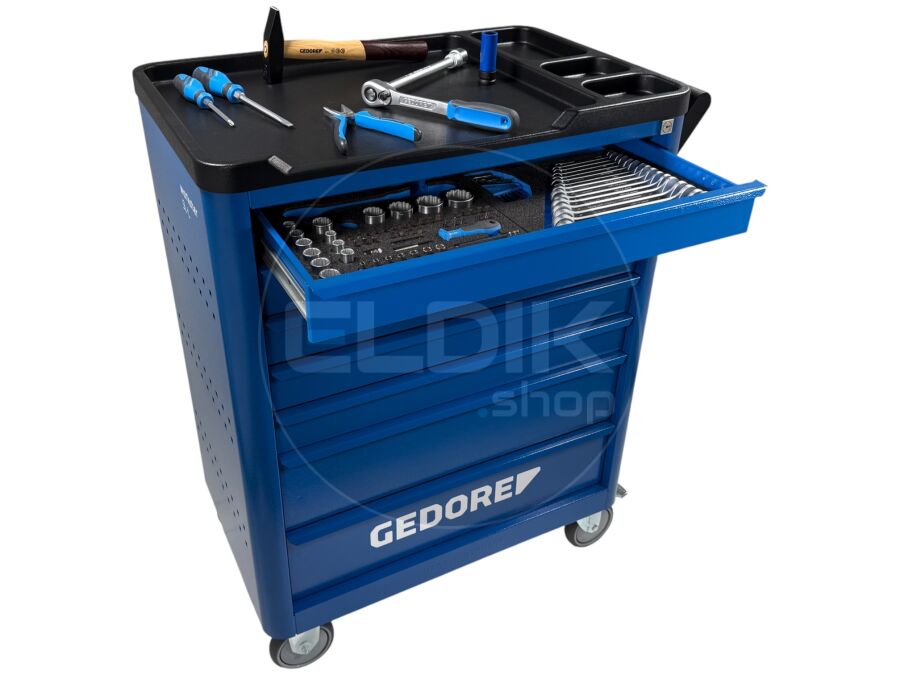 Gedore WSL-L-TS-190 190 Delige Gevulde Gereedschapwagen Workster - 2980320