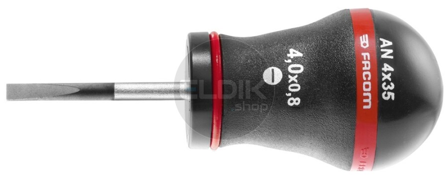 Facom AT6.5X35 Stubby Schroevendraaier Sleuf 6.5 x 35