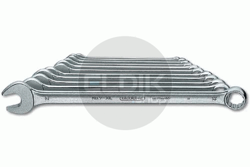 Gedore 7 XL-0111 11 Delige Extra Lange Ringsteeksleutelset - 6104960