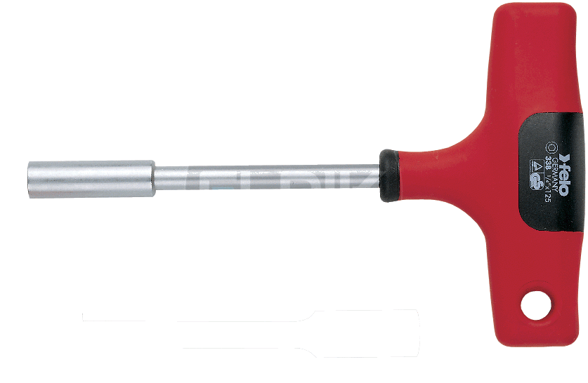 Felo 338 125 80 Schroevendraaier T-Greep Bithouder 1/4"