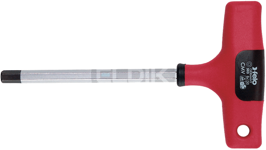 Felo 303 087 80 Schroevendraaier T-Greep Inbus 8,0
