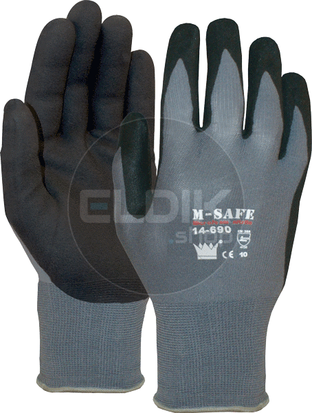 M-safe NITRI-TECH FOAM Nitril coated handschoen, 14-690 - 11469010