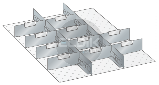 Lista 100.246.000 Set indelingsmateriaal 27x36E FH100/125 2S/10M