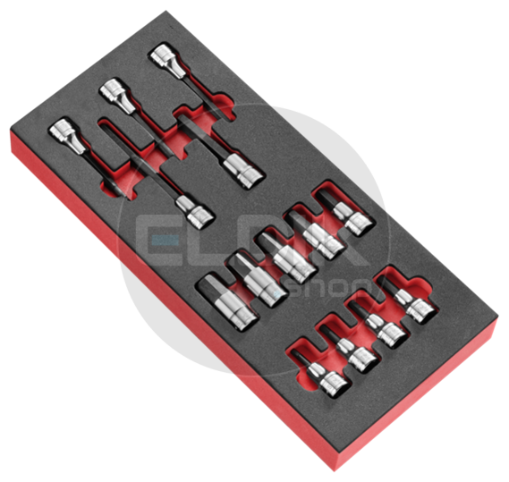 Facom MODM.SHPB Foam Module 14 Delige 1/2” Inbus Dopppen