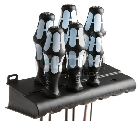Wera 3334/3350/3355/6 Schroevendraaierset Sleuf, Philips en Pozidrive  | 6-delig - 5032063001