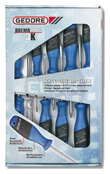 Gedore 2150-2160 PH-010 10 Delige Schroevendraaierset - 1482343