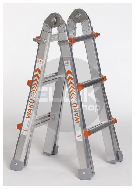 Waku 100 Telescoopladder 4x3 - 1413800100
