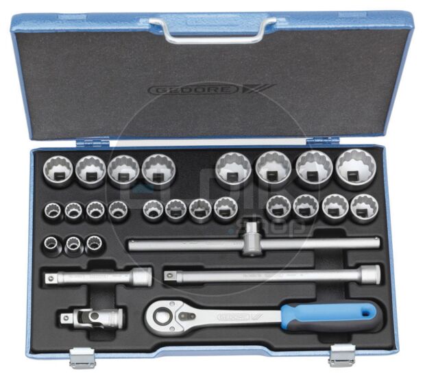 Gedore 19 VMU-10 28 Delige Dopsleutelset 1/2" - 2682869