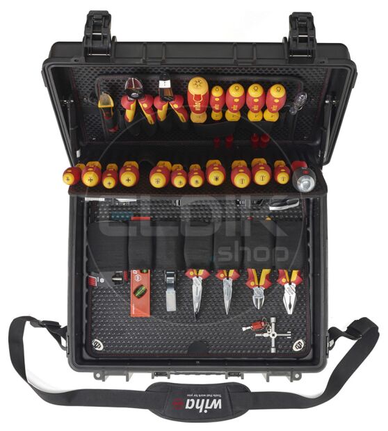 Wiha 40523 Gereedschapset elektricien Competence XL assorti 83-delig incl. koffer - 9300702