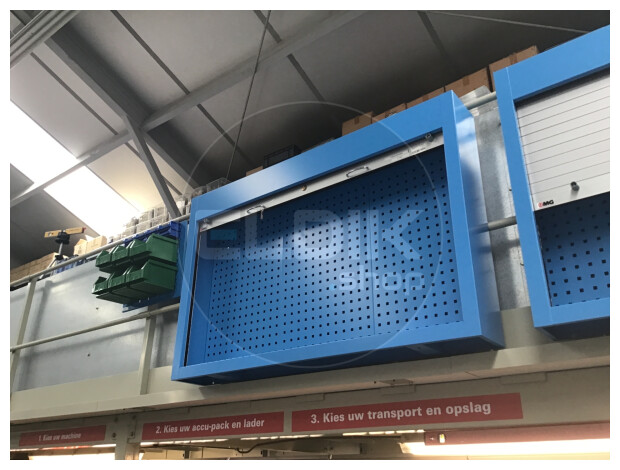 E-Tools | premium line 70060 Rolluikkast | B1400 x D200 x H900 mm | Blauw (gebruikt)