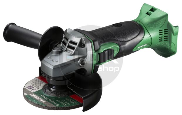Hikoki G18DSL2W3Z Accu haakse slijpmachine - 18 V / 125 mm - Exclusief lader en accu's - In HSC II koffer