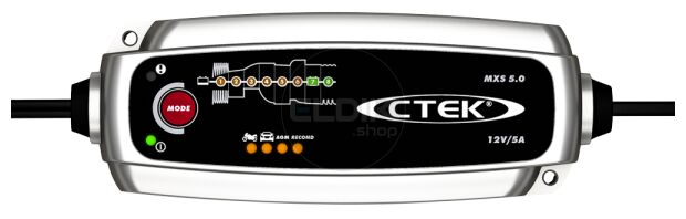 Ctek MXS5.0T Acculader, 12V - 5Ah
