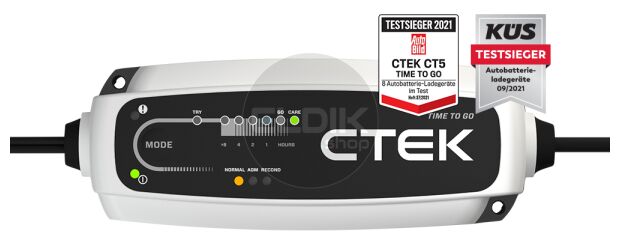 Ctek CT5 Time 2 Go Acculader 12V / 5A - CTEK040-161