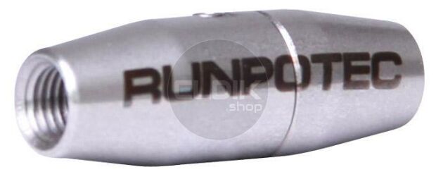 Runpotec 20251 RVS Verbindingstuk draaibaar RTG6 t.b.v.diam. 4,5mm en 6mm Glasvezel Trekveer