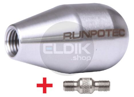 Runpotec 20404 RVS Aanvangsbolkop RTG12 inwendig - RTG6 inwendig diam.30 mm