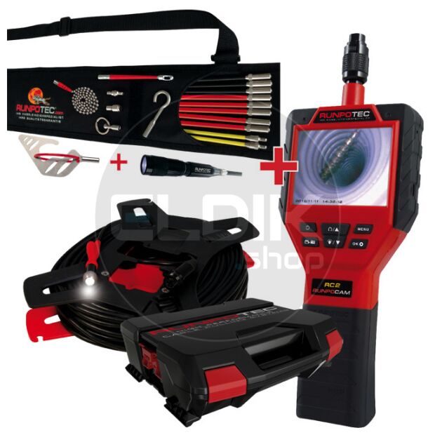 Runpotec 11137 ACTIESET Inspectiecamera RC2 30m + Runposticks - Comfort Pakket