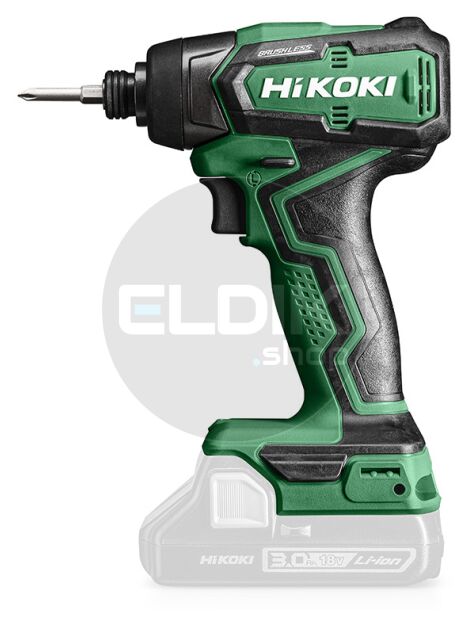 Hikoki WH18DDW4Z Accu slagschroevendraaier WH18DDW4Z - 18V - 140 Nm - 1/4" - In kartonnen doos. Exclusief accu's en lader.
