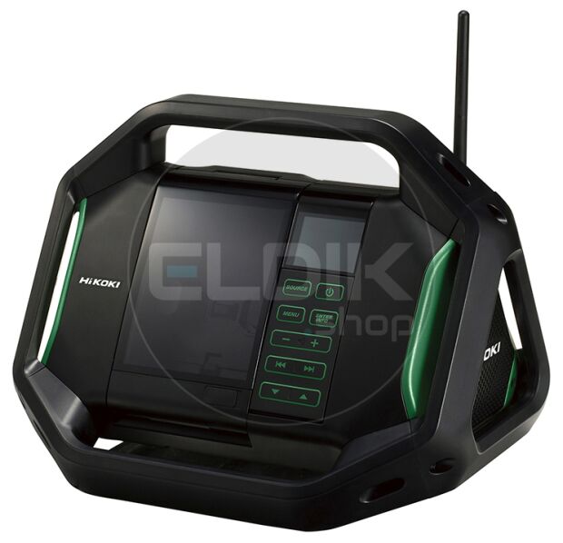 Hikoki UR18DSALW4Z Digitale accu radio - 14,4 - 18 V / 2 x 7 W / 76,4 dB - Exclusief lader en accu's