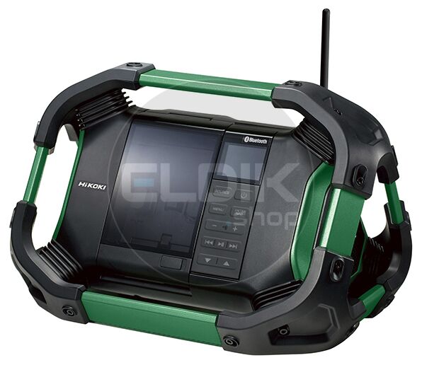 Hikoki UR18DSDLW4Z Digitale accu radio - 14,4 - 18V / 2 x 7 w / 83,6 dB - Exclusief lader en accu's