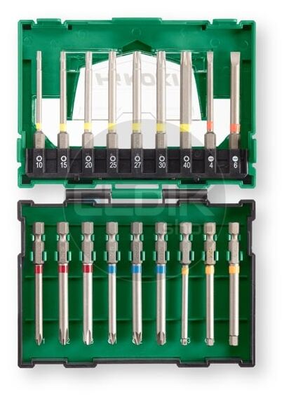 Hikoki 40030022 18-delige 18 mm bitset (BOX II)
