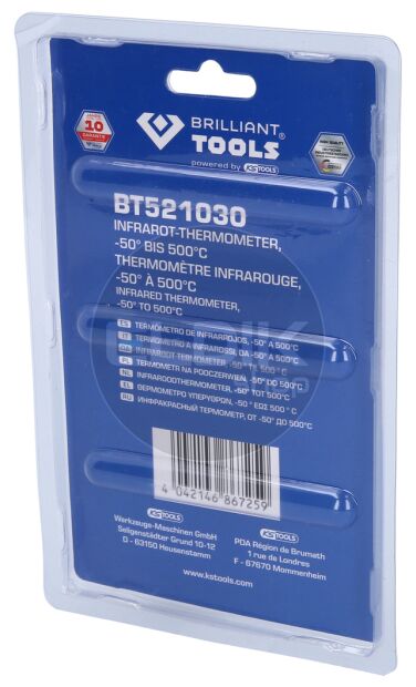 Brilliant Tools BT521030 Infrarood-Thermometer, -50Á naar 500Á