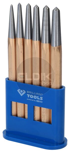 Brilliant Tools BT085080 Centerpuntset, 6-dlg