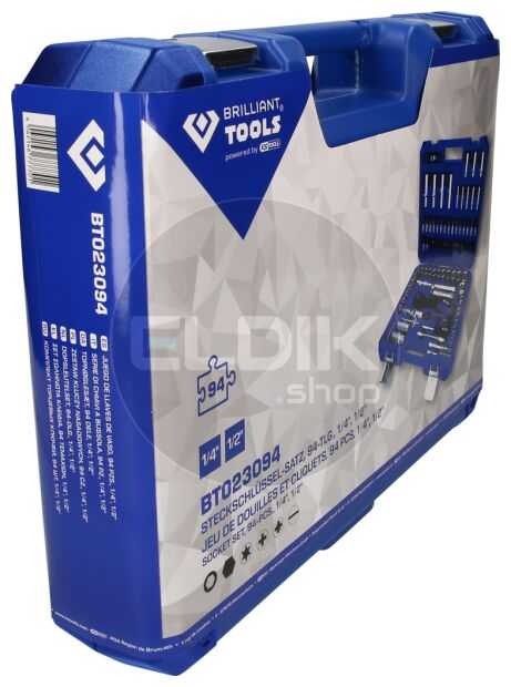 Brilliant Tools BT023094 94 Delige Doppenset 1/4" - 1/2"