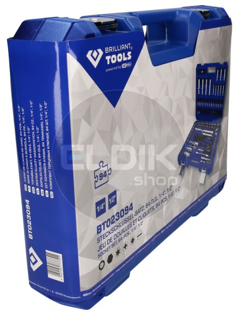 Brilliant Tools BT023094 94 Delige Doppenset 1/4" - 1/2"