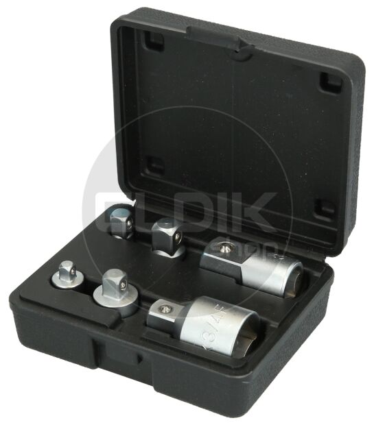 Brilliant Tools BT024006 Adapterset, 6 dlg, 1/4" + 3/8" + 1/2" + 3/4"